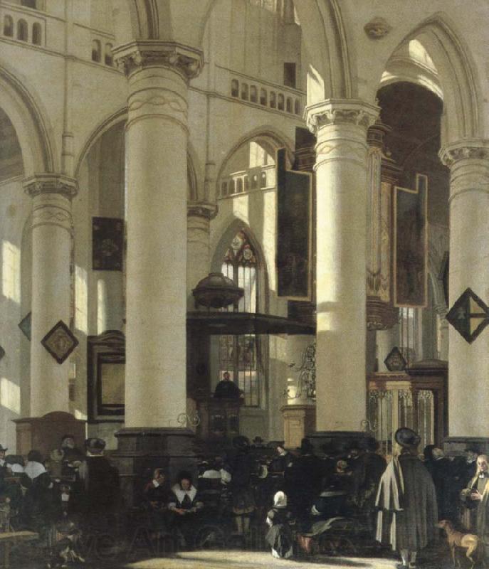 WITTE, Emanuel de interior of a church France oil painting art